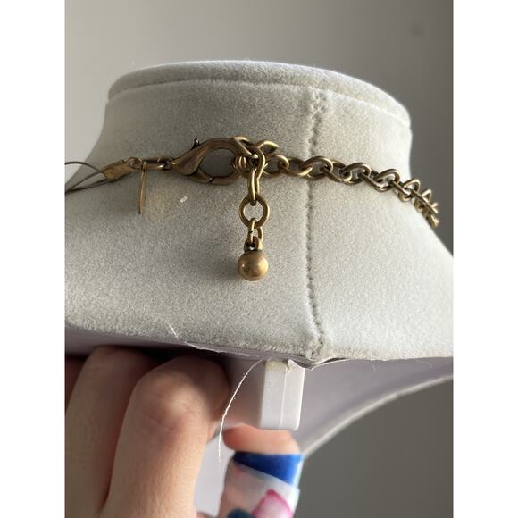 Chico's Antiqued Bronze Layered Multi Strand Necklace Beads 20” - Picture 3 of 6